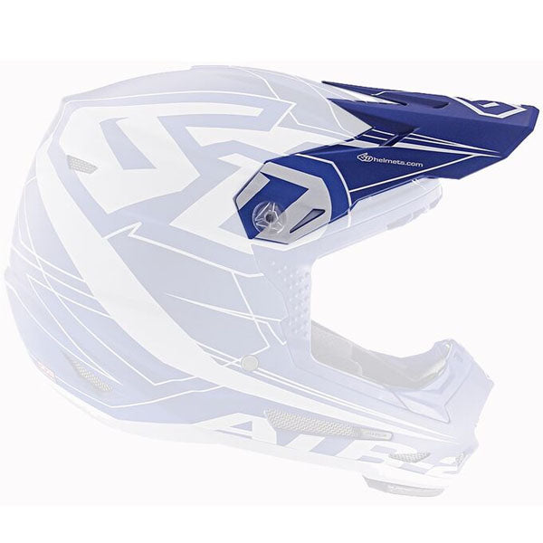 6D helmet blue product view — with ODS impact management for angular and linear energy, ventilated and lightweight, SKU 72-6001.
