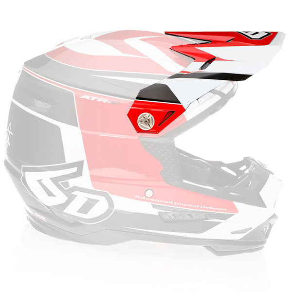 6D helmet red product view — with ODS impact management for angular and linear energy, ventilated and lightweight, SKU 72-6087.