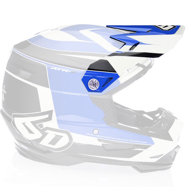 6D helmet blue product view — with ODS impact management for angular and linear energy, ventilated and lightweight, SKU 72-6085.