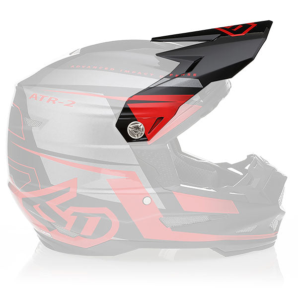 6D helmet red product view — with ODS impact management for angular and linear energy, ventilated and lightweight, SKU 72-6118.