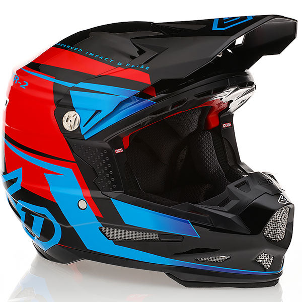 6D helmet product view — with ODS impact management for angular and linear energy, ventilated and lightweight, SKU 12-3318.