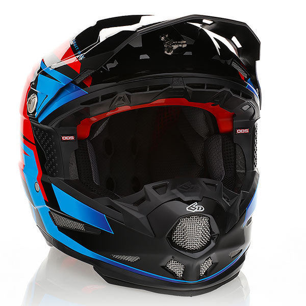 6D helmet angled view — with ODS impact management for angular and linear energy, ventilated and lightweight, SKU 12-3319.