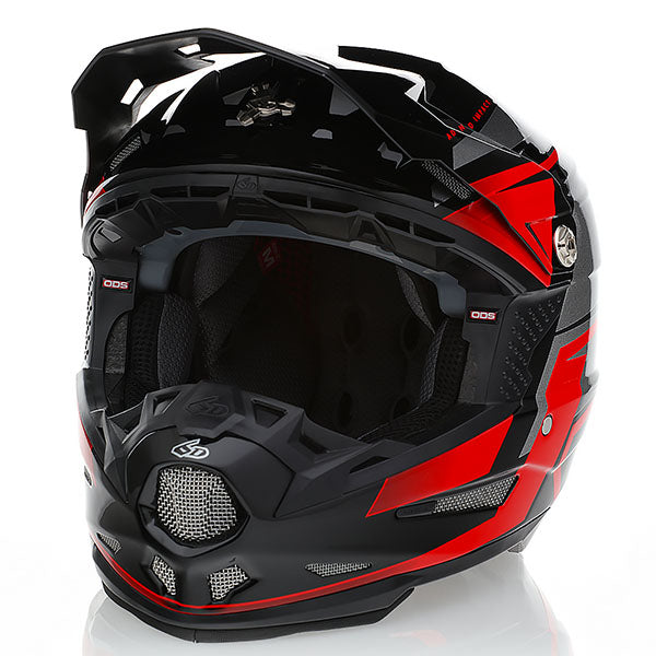 6D helmet product view — with ODS impact management for angular and linear energy, ventilated and lightweight, 6d-atr-2-mach-helmet.