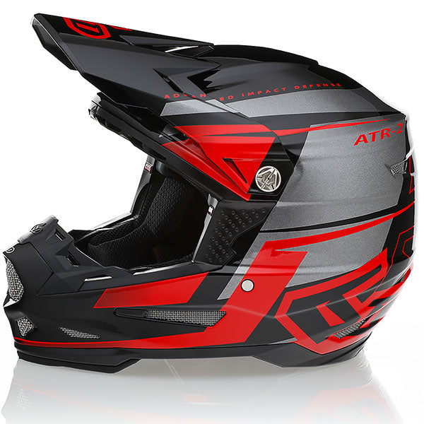 6D helmet product view — with ODS impact management for angular and linear energy, ventilated and lightweight, 6d-atr-2-mach-helmet.