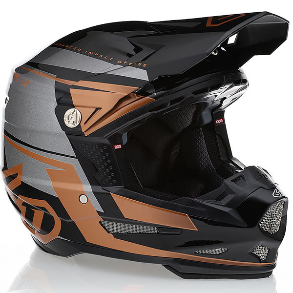 6D helmet product view — with ODS impact management for angular and linear energy, ventilated and lightweight, SKU 12-3305.