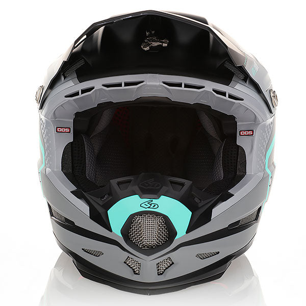 6D helmet product view — with ODS impact management for angular and linear energy, ventilated and lightweight, SKU 12-3408.