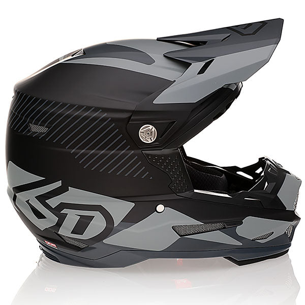 6D helmet black product view — with ODS impact management for angular and linear energy, ventilated and lightweight, SKU 12-2905.