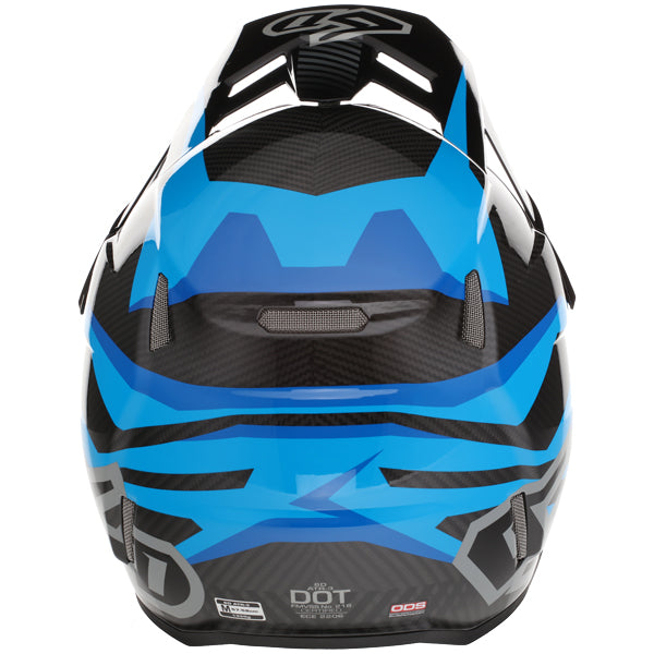 Image of 6D, ATR-3 Rival Helmet, SKU 13-06, Colors: Gloss Cyan, Matte White, Gloss Red, Gloss Gold, Sizes: XS to 2X, Available at BTO Sports, front view, highlighting helmet profile, visor area, and surface finish