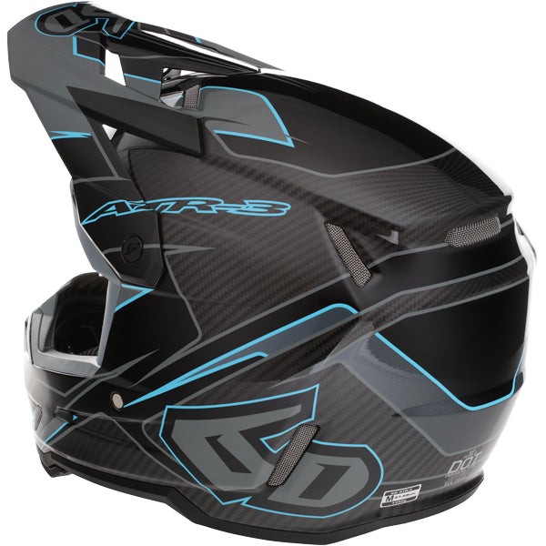 Image of 6D, ATR-3 Reflex Helmet, SKU 13-08, Colors: Gloss Black, Gloss Purple, Gloss White, Sizes: XS to 2X, Available at BTO Sports, front view, showing helmet design, venting, and shell details