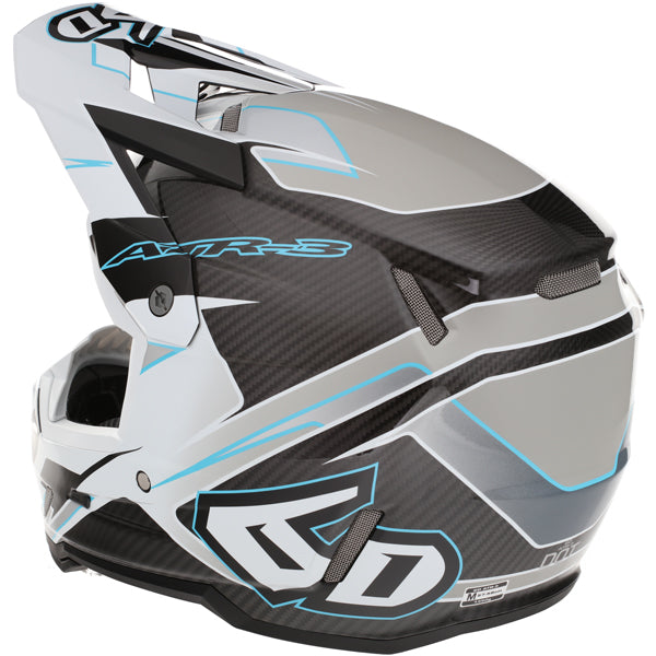 Image of 6D, ATR-3 Reflex Helmet, SKU 13-08, Colors: Gloss Black, Gloss Purple, Gloss White, Sizes: XS to 2X, Available at BTO Sports, front view, showing helmet design, venting, and shell details