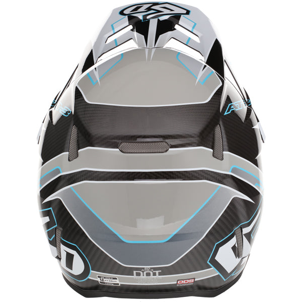 Image of 6D, ATR-3 Reflex Helmet, SKU 13-08, Colors: Gloss Black, Gloss Purple, Gloss White, Sizes: XS to 2X, Available at BTO Sports, front view, highlighting helmet profile, visor area, and surface finish