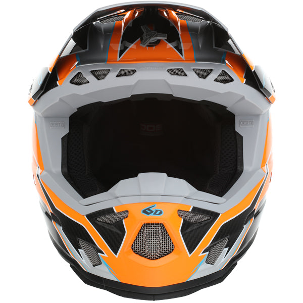 Image of 6D, ATR-3Y Reflex Helmet (Youth), SKU 16-04, Colors: Gloss Neon Orange, Gloss Purple, Gloss Neon Yellow, Sizes: Y-SM to Y-XL, Available at BTO Sports, front view, showing helmet design, venting, and shell details