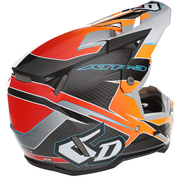 Image of 6D, ATR-3Y Reflex Helmet (Youth), SKU 16-04, Colors: Gloss Neon Orange, Gloss Purple, Gloss Neon Yellow, Sizes: Y-SM to Y-XL, Available at BTO Sports, front view, showing helmet shell shape, vent layout, and exterior graphics