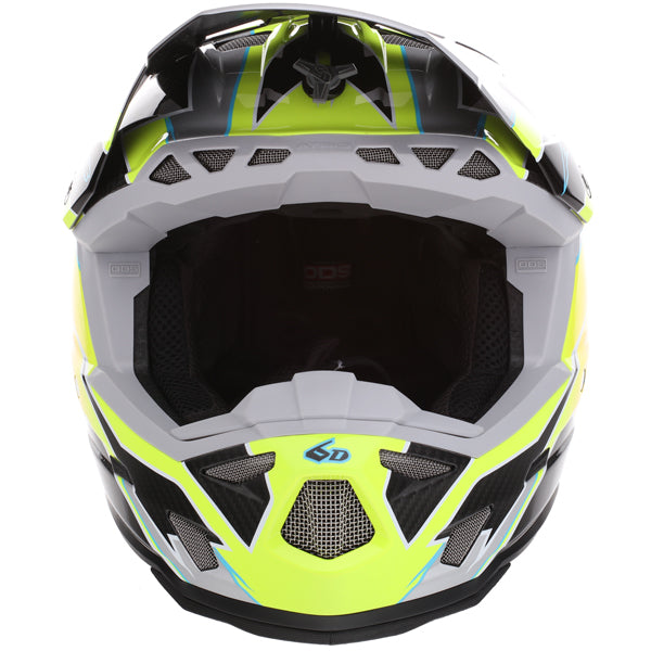 Image of 6D, ATR-3Y Reflex Helmet (Youth), SKU 16-04, Colors: Gloss Neon Orange, Gloss Purple, Gloss Neon Yellow, Sizes: Y-SM to Y-XL, Available at BTO Sports, front view, showing helmet shell shape, vent layout, and exterior graphics