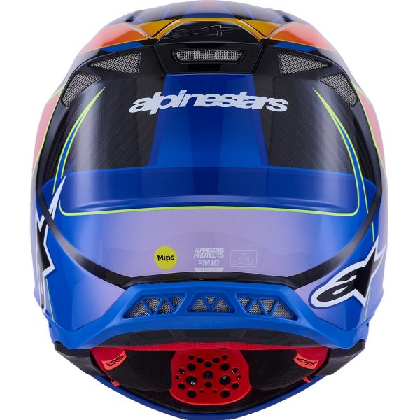 01108601, Alpinestars, Supertech M10 Era Helmet, Gold/Yellow/Rio Red Glossy, Pink/violet/Yellow Fluo Glossy, Blue/Red/Yellow Fluo Glossy, Sizes product photo