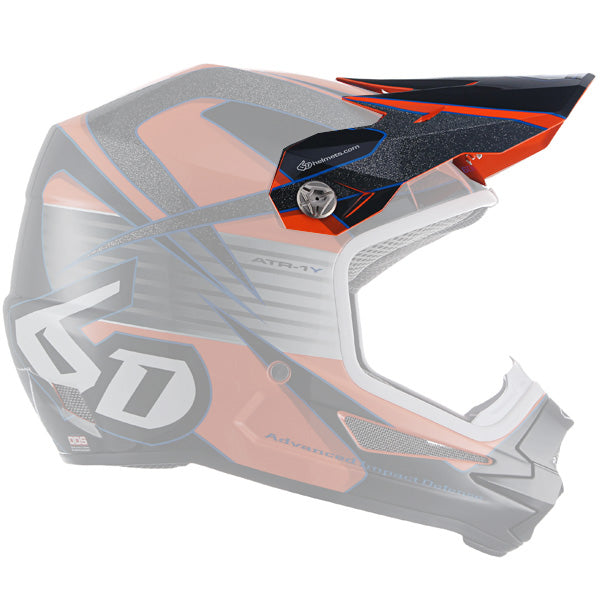 6D helmet orange product view — with ODS impact management for angular and linear energy, ventilated and lightweight, SKU 72-4003.