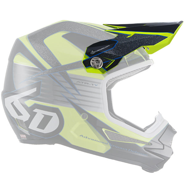 6D helmet yellow product view — with ODS impact management for angular and linear energy, ventilated and lightweight, SKU 72-4004.