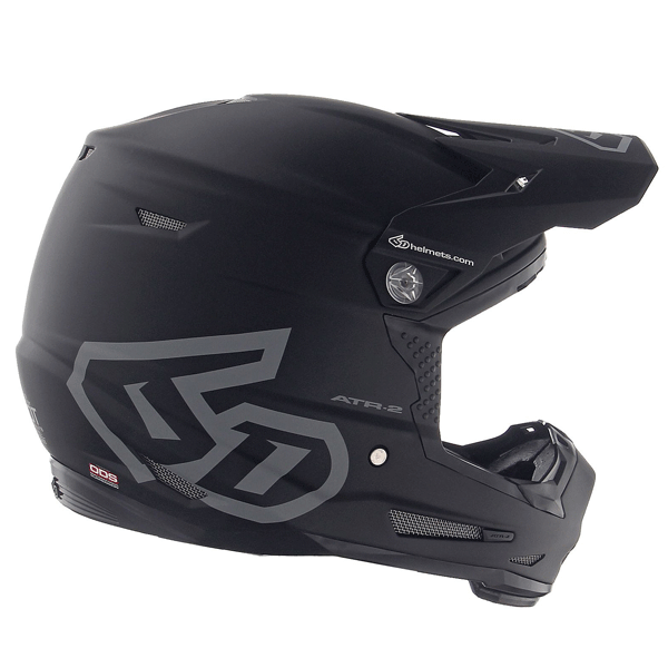 6D helmet black matte product view — with ODS impact management for angular and linear energy, ventilated and lightweight, SKU 11-5611.
