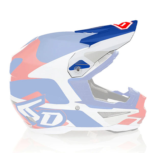 6D helmet red product view — with ODS impact management for angular and linear energy, ventilated and lightweight, SKU 72-3734.