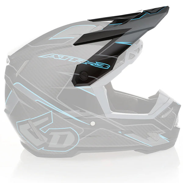 Professional studio photo of 6d atr 3 reflex visor; showing visor shape, mounting points, and surface finish; SKU 72-80