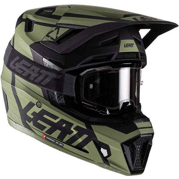 Product photo showing Leatt, Moto 7.5 V22 Helmet in White, Colors: Aqua, Black, Cactus, Lime, White, Sizes: 2-2, SKU: 1022010140