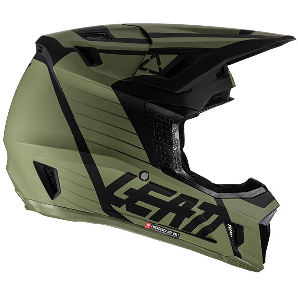 Detailed product image of Leatt, Moto 7.5 V22 Helmet in White, Colors: Aqua, Black, Cactus, Lime, White, Sizes: 2-2, SKU: 1022010140