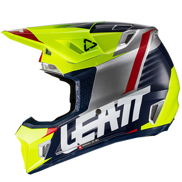 Product image of Leatt, Moto 7.5 V22 Helmet in Aqua, Colors: Aqua, Black, Cactus, Lime, White, Sizes: 2-2, SKU: 1022010140