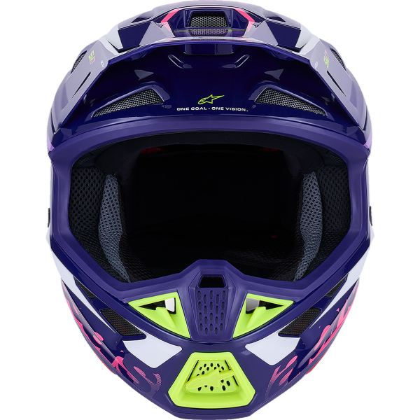 482-00191XS, Alpinestars, S-M7 Deed Helmet, Red/Black/White Glossy, Purple/Pink Glossy, Blue/Yellow Fluo Glossy, Sizes XS, SM, MD, LG, XL product photo