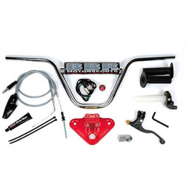 Clean studio shot of BBR, Handlebar Kits, showing overall shape and visible design details, Colors: Honda, Kawasaki, SKU 80-9610