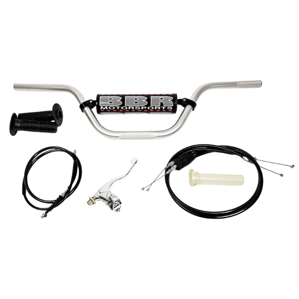 Product photo on a clean white background of BBR, Handlebar Kits, highlighting materials, construction, and product design, Colors: Honda, Kawasaki, SKU 80-9610