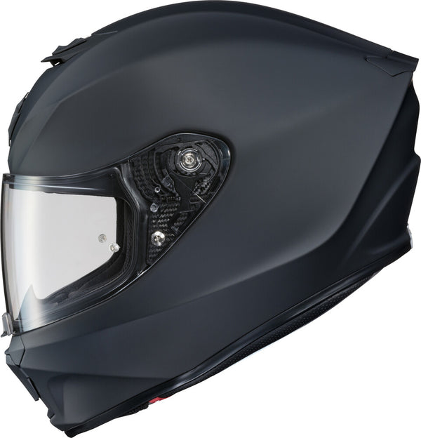 Scorpion EXO - EXO R330 Solid Helmet, motorcycle helmet, detail view, color options: 2XL, 3X, LG, MD, SM, XL, XS, sizes: Black, Matte Black, White