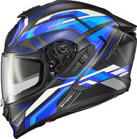 Scorpion EXO - EXO-ST 1400 Evo Carbon Hex Helmet, motorcycle helmet, detail view, color options: 2XL, LG, MD, SM, XL, sizes: Gloss Blue, Gloss Red, Matte Blue, Matte Grey