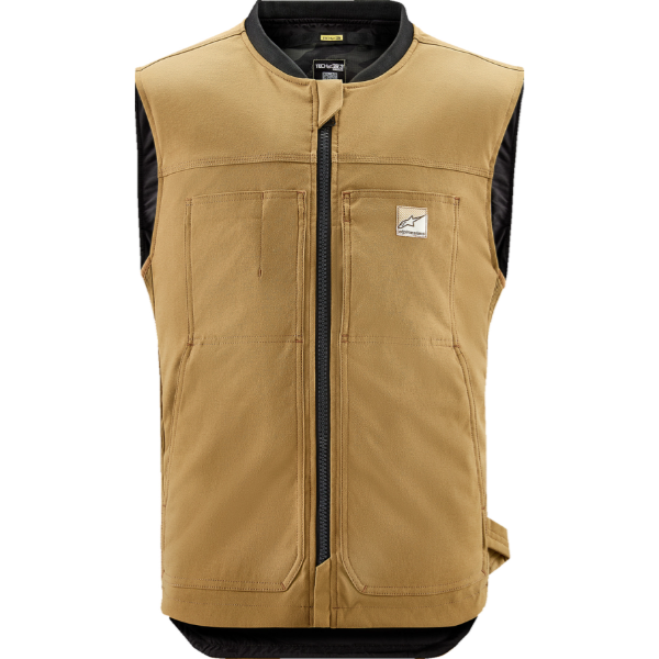 Crisp studio image on a white background of Alpinestars - Tech-Air 3 v2 Canvas Vest; showing overall shape and visible design details; SKU 270114