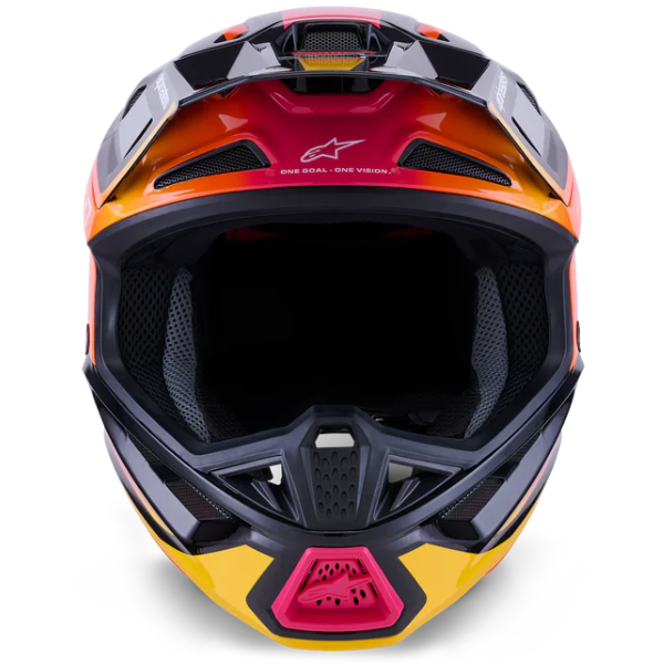 8301626-7249-XS, Alpinestars, S-M7 Rise Helmet, Black/Silver/Red Fluo Glossy, Black/Yellow/Pink Glossy, Blue/White Glossy, Sizes XS, SM, MD, LG, XL product photo