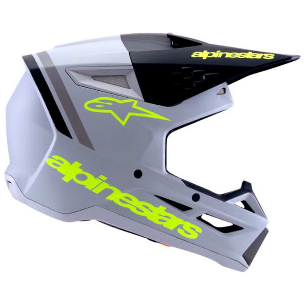 01109011, Alpinestars, S-M3 Radium Helmet, Black/Red Fluo/White Glossy, Gray/Black/Yellow Fluo Matte, Black/White/Gray Glossy, Sizes XS, SM, MD, LG, XL product photo