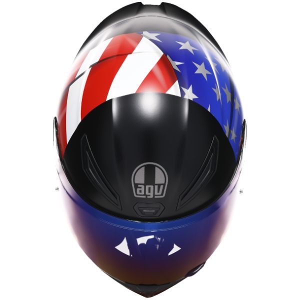 AGV street motorcycle full‑face helmet product view — lightweight, ventilated shell for impact protection and long‑ride comfort.