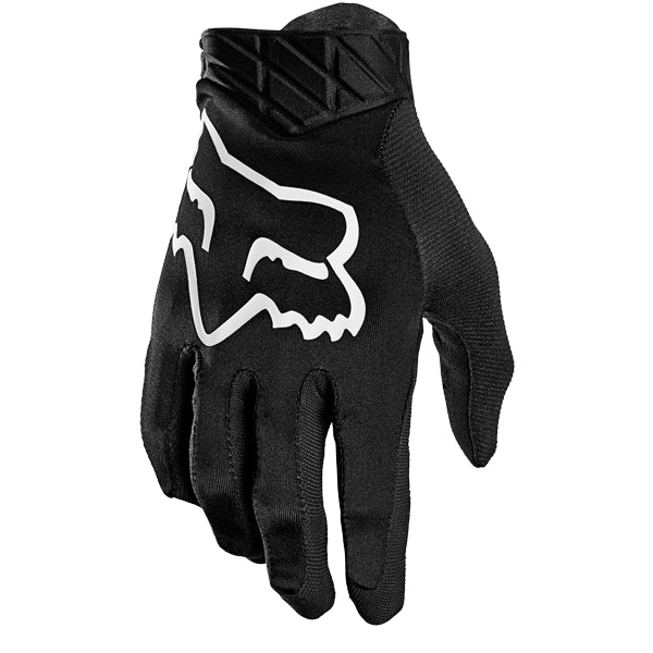 Product image of Airline MX21 Glove Black 1 69ca5eda cd4f 491c 836a 919a64ba2c04 motocross gloves showing fit, construction, and colorway | Available at BTO Sports