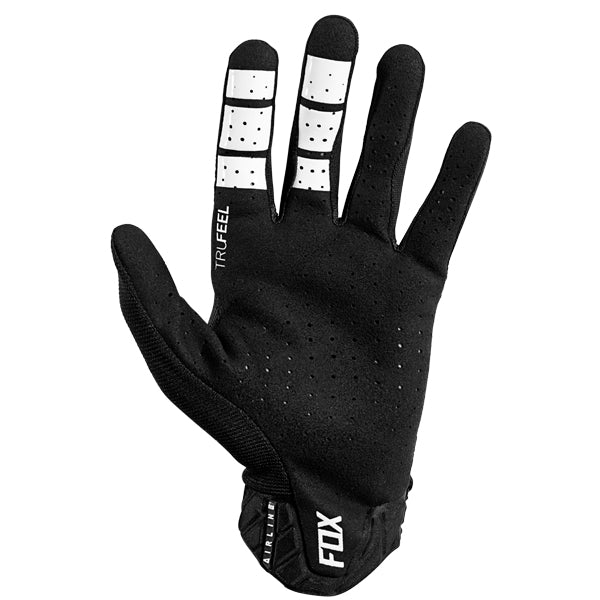 Product image of Airline MX21 Glove Black 2 5df5862c 1617 4f84 b0ba 72809b6f1023 motocross gloves showing fit, construction, and colorway | Available at BTO Sports