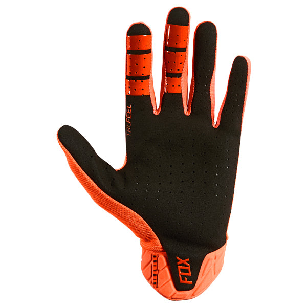 Product image of Airline MX21 Glove FloOrange 2 54c2c0e8 1b0d 4e09 ab61 0c0dd9404813 motocross gloves showing fit, construction, and colorway | Available at BTO Sports