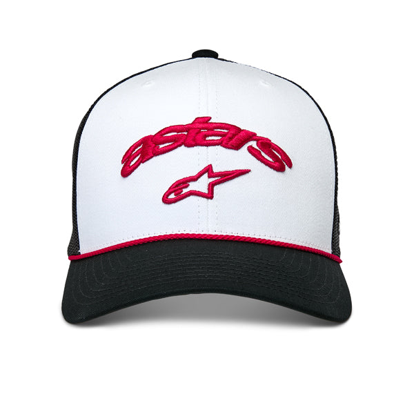 Studio photo on a white background of Alpinestars - Agree Trucker Hat; showing overall shape and visible design details; SKU 482-763