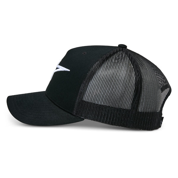 Crisp studio image on a white background of Alpinestars - Ageless Trucker Hat; showing overall shape and visible design details; SKU 482-763
