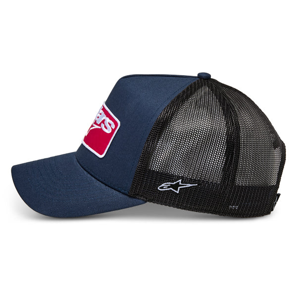 High-resolution studio image of Alpinestars - Focus Trucker Hat; showing overall shape and visible design details; SKU 482-763