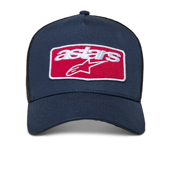 Crisp studio image on a white background of Alpinestars - Focus Trucker Hat; showing overall shape and visible design details; SKU 482-763
