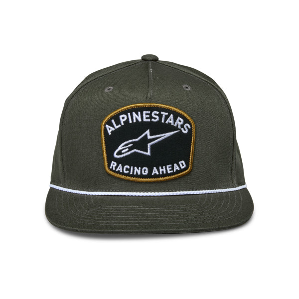 Studio photo on a white background of Alpinestars - Promptus Snapback Hat; showing overall shape and visible design details; SKU 482-763