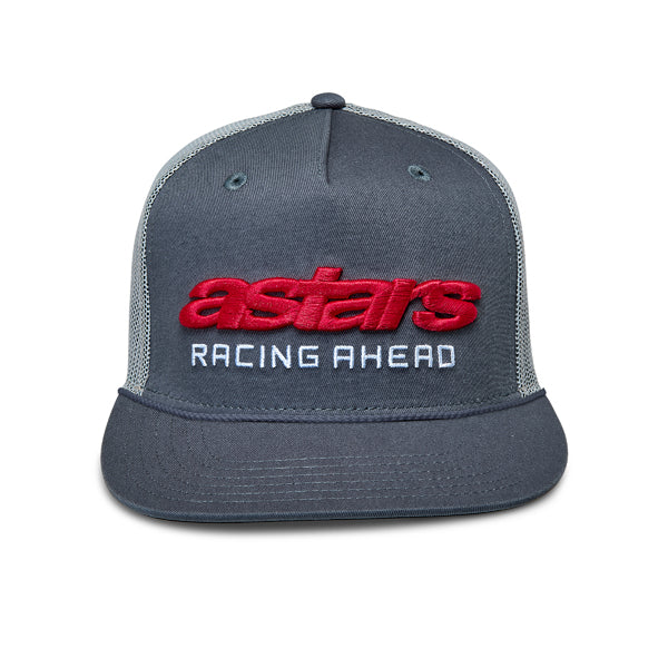 Crisp studio image on a white background of Alpinestars - Notice Trucker Hat; showing overall shape and visible design details; SKU 482-76399