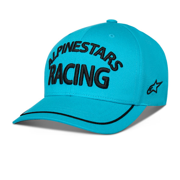 High-resolution studio image of Alpinestars - Luminary Hat; showing overall shape and visible design details; SKU 482-764; Colors: Black, Aqua Blue