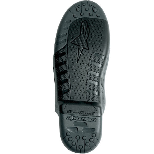 Product image of Alpinestars Tech 7 Replacement Boot Soles black 86689a59 8df4 49c9 8a44 d890ca811338 motocross boots showing design and colorway | Available at BTO Sports