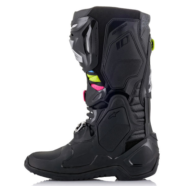34103391, Alpinestars, Tech 10 Supervented Boots, Orange Fluo/Black/White, Sizes 7, 8, 9, 10, 11, 12, 13, 14 product photo