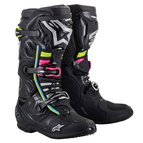 482-0016112, Alpinestars, Tech 10 Supervented Boots, Orange Fluo/Black/White, Sizes 7, 8, 9, 10, 11, 12, 13, 14 product photo