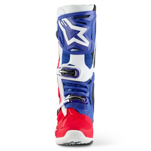 Product image of Alpinestars 2010020 3118 Tech10 LE Fortitude Boot RWB 4 motocross boots showing design and colorway | Available at BTO Sports